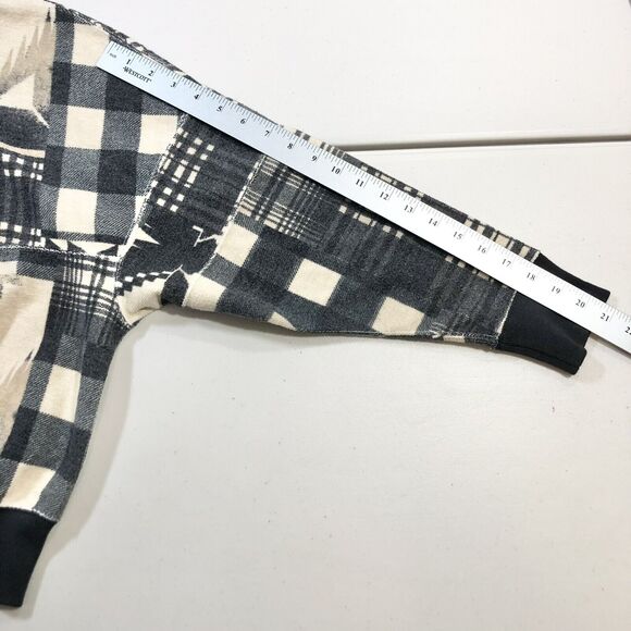 Polo Ralph Lauren Women's Fleece Aztec Patchwork Beacon Plaid Hoodie Sz XS $248 - Picture 9 of 10